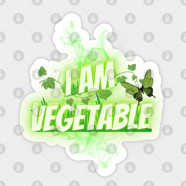 I AM VEGETABLE Sticker by ITS-FORYOU